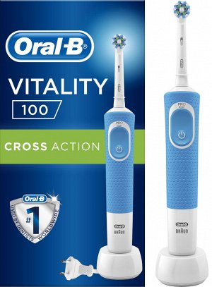 ORAL_B Электрическая зубная щетка Vitality D100.413.1 PRO CrossAction тип 3710 Blue