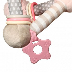 BabyOno - Развивающая игрушка PYRAMID (розовый). 0+
