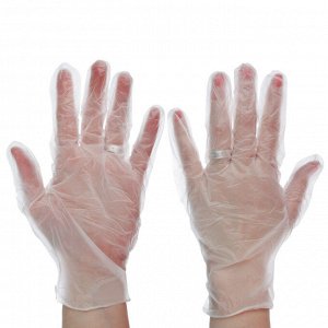 Набор перчаток, 10шт,Перчатки хозяйственные ПВХ