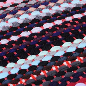 VETTA Коврик плетеный эконом, полиэстер, 35х55см, разноцветный