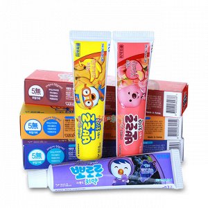 Pororo Детская зубная паста Toothpaste Low Fluorine Kids Toothpaste with Xylitol