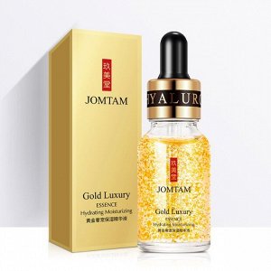 Сыворотка уменьшающая поры с частичками золота JOMTAM Gold Luxury Essence ,15 мл