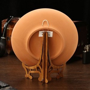 Тарелка сувенирная "Сова", керамика, гипс, d=16 см