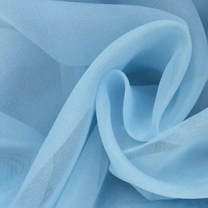 Ткань Вуаль 280 см цвет 17 голубой