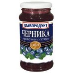 Черника протертая с сахаром 550 гр.