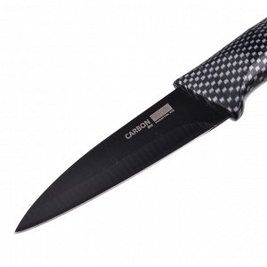 SATOSHI Карбон Нож кухонный овощной 9см, нерж.сталь с антиналипающим покрытием