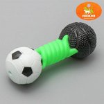 Игрушка пищащая &quot;Гантель большая&quot; усиленная, 19 см