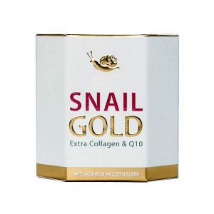 Крем для лица антивозрастной с муцином Улитки и Коллагеном Royal Thai Herb Snail Gold Extra Collagen & Q10.