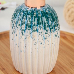Дозатор для жидкого мыла «Карма», цвет бирюзовый