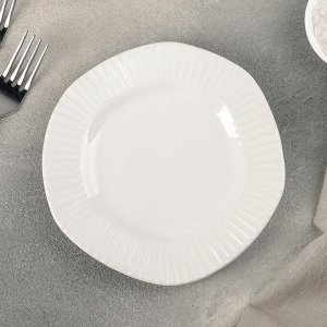 Тарелка пирожковая "Антик" 16,5х2 см, цвет белый
