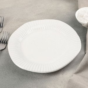 Тарелка десертная "Антик" 20х2 см, цвет белый