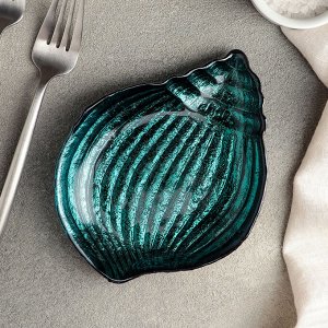 Тарелка сервировочная «Ариэль», 16?12?2,5 см, цвет голубой