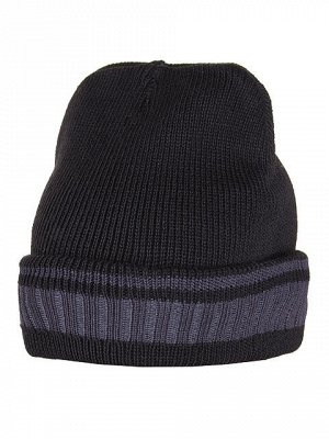 HT1701-4 шапка мужская, черно-серая