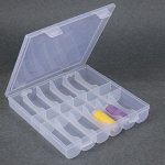 Контейнер для рукоделия, 13 отделений, 20 - 19,5 - 3,5 см