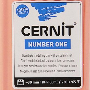 Полимерная глина запекаемая, Cernit Number One, 56 г, розовый английский, №476