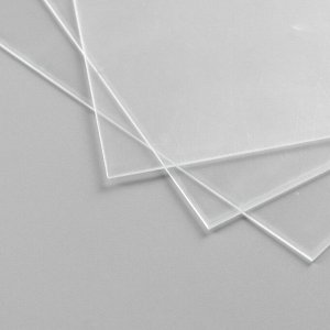 Лист пластика прозрачный А5 (набор 3шт) 0,7мм