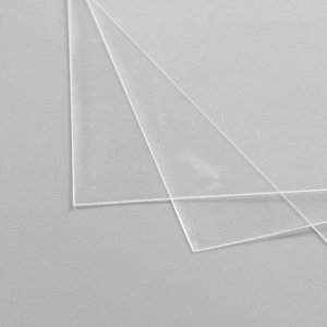 Лист пластика (прозрачный) А4 (набор 3 шт.) 0,3 мм