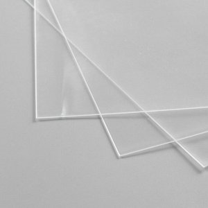 Лист пластика (прозрачный) А4 (набор 3 шт.) 0,5 мм