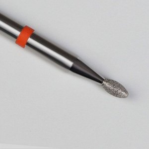 Фреза алмазная для маникюра «Эллипс», мелкая зернистость, 1,6 - 3,4 мм