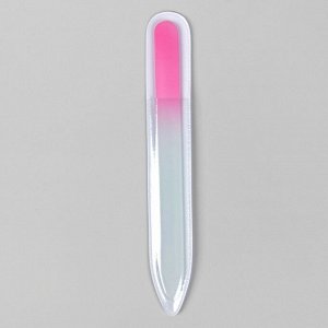 Пилка стеклянная для ногтей «Градиент», 14 см, цвет МИКС