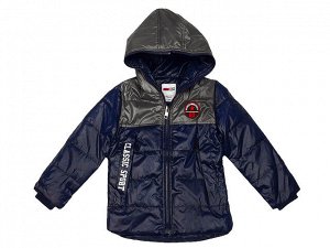 E17-03-2 куртка детская, сине-серая