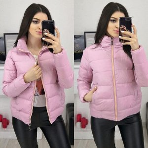 Куртка Женская 8008 "Однотонная" Розовая