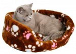 ЛЕЖАК ДЛЯ КОШКИ СРЕДНИЙ ОТКРЫТЫЙ МЕХОВОЙ