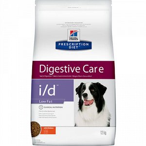 Hill's PD Canine i/d Low Fat д/соб Проблемное пищеварение н/калор 12кг (1/1)