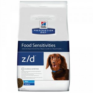 Hill's PD Canine z/d Mini д/соб мелк.пород Пищевая аллергия 1,5кг (1/6)