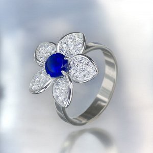 Кольцо Орхидея 2, Синий