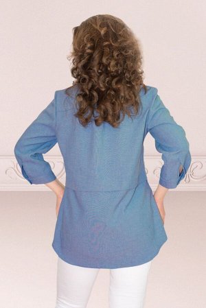Блузка 54% хлопок 38% ПЭ 8% вискоза Рост: 164 см. Блуза женская. Длина изделия 52р-77см, 58р-80см, длина рукава 52р-46см, 58р-49см.