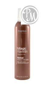 Kapous magic keratin мусс для волос нормальной фиксации 400 мл