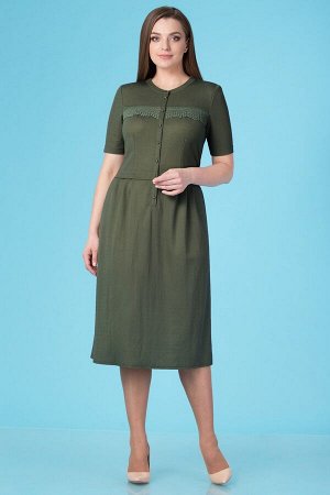 Платье Linia-L Б-1661 зеленое