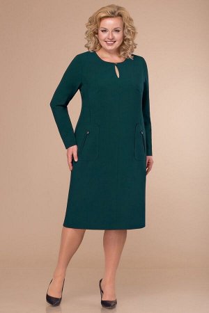 Платье Linia-L Б-1770 сине-зеленое