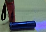Фонарь ультрафиолетовый (9Led, ассорти, 3хААА)