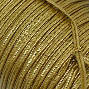 Сутаж Сутаж, диаметр 3 мм, цвет antque gold metallic matte, цена указана за 1 м, США