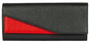 Портмоне женское полнокупюрное PJ.223.BK (черно-красный)