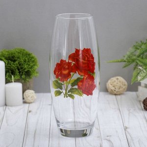 Ваза FLORA "Цветы" d-7.5 см 11,5х26 см МИКС