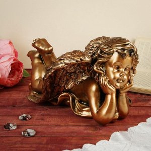Статуэтка "Ангел лежащий" 20 см, бронзовый