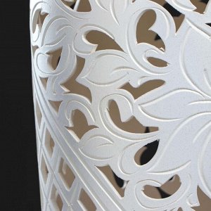 Ваза напольная "Амфора" резка, акрил, белая, 70 см, керамика