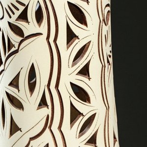 Ваза напольная "Мира", резка, коричневая, 79 см, микс, керамика