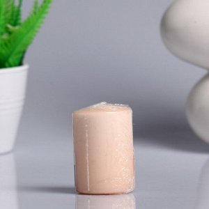 Свеча - цилиндр ароматическая "Персик". 4х6 см