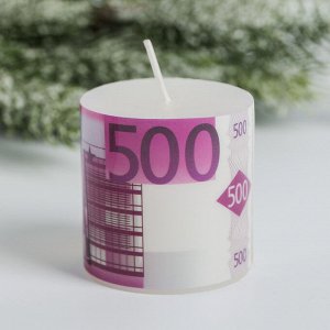 Свеча «500 евро», 5 х 5 х 5 см