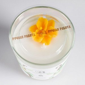 Свеча ароматическая в стакане &quot;Сладкая ваниль&quot; с фигуркой, 140 гр