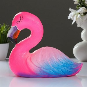 Копилка "Фламинго большой" розовый с фиолетовым 24см