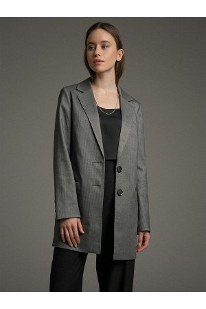 #94614 Пиджак (Emka Fashion) Серый