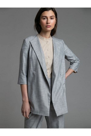 #94093 Жакет (Emka Fashion) Серый