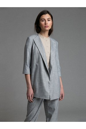 #94093 Жакет (Emka Fashion) Серый