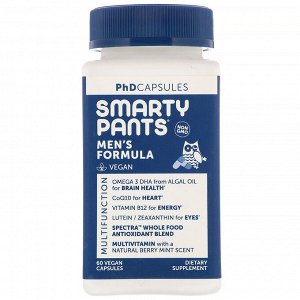 SmartyPants, PhD Capsules, формула для мужчин, 60 растительных капсул