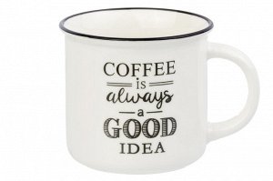 Кружка 400 мл 12*9,5*8,5 см "COFFEE is always a GOOD idea"